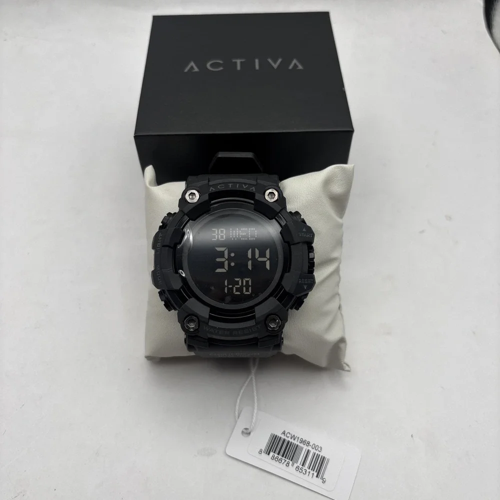 NEW Activa X Invicta‎ Digital Watch 56mm Black Chronograph ACW1968-003